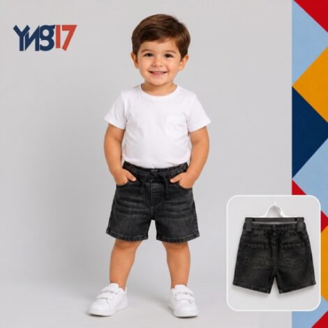 Signature Logo Denim Shorts