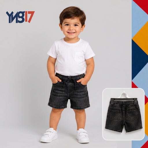 Signature Logo Denim Shorts