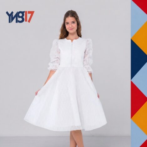 Royal White Formal Tulle Dress
