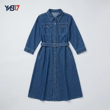 Trendy Casual Denim Fashion Dress