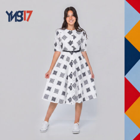 B&W Checkered Chic Boutique Dress
