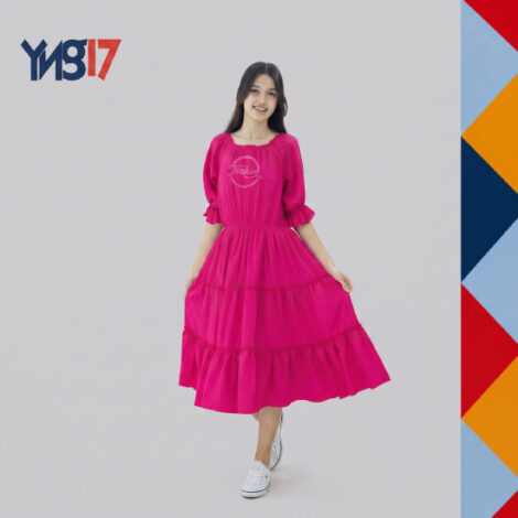 Stunning Fuchsia Trendy Party Dress