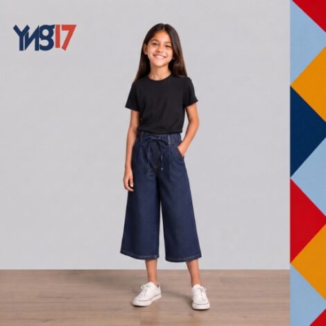 Pleated Girls Bermuda Shorts