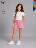 Vibrant pink girls' shorts bringing a cheerful and playful touch to warm-weather outfits