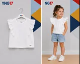 Embroidered Sleeveless T-Shirt