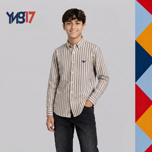 Embroidered Striped Shirt