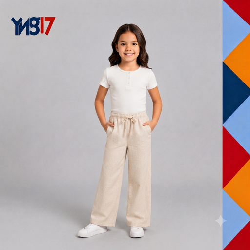 Elegant Elastic Linen Pants