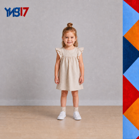A beautiful and soft dress for girls, designed to offer ultimate comfort and an attractive appearance.