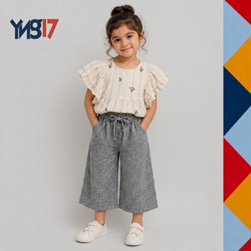Floral Shoulder Linen Set