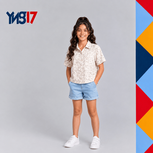 A comfortable summer shirt for girls, perfect for casual looks and light occasions