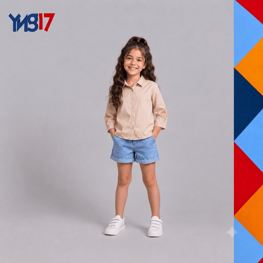 A comfortable summer shirt for girls, perfect for casual looks and light occasions. Featuring made of comfortable linen.