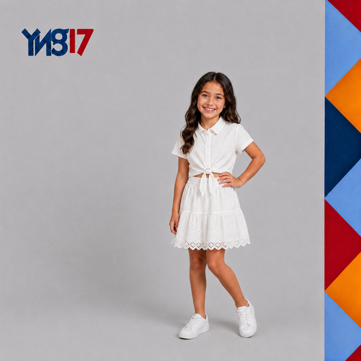 White Shirt & Skirt Set
