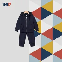 Boys Black/ Navy Blue Training Set – Zip Hoodie + Matching Joggers