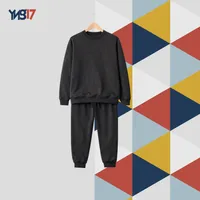 Dark Grey Cotton Girls Training Set