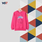 Fuchsia Cotton Blouse with Bunny & Floral Print