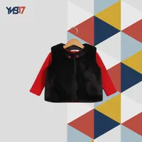 Girls Black Faux Fur Vest – Model Classic Fur