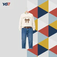 Girls Off-White Cotton Sweatshirt – Creative Vision Bow Print
