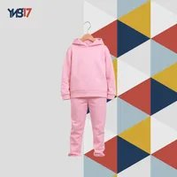 Girls Pink Training Set – Cotton Hoodie with Printed Detail
