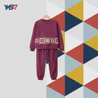 Girls Purple Training Set – Cotton with Colorful Crochet Detail