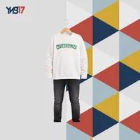 Kids Cotton Sweatshirt – “NOT REGULAR” Print – Off-White