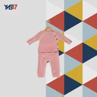 Kids Winter Knit 2-Piece Set – Sweater + Pants | Soft Pink