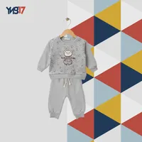 Kids Winter Set 2 Pieces – Sweatshirt & Pants | Light Grey