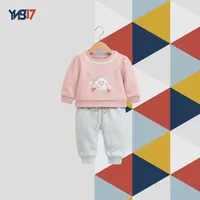 Luxury Kids Winter 4-Piece Set – Embroidered Sweatshirt + Fleece Pants + Hat + Baby Shoes | Blush Pink & Mint Green