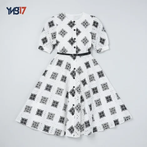 B&W Checkered Chic Boutique Dress