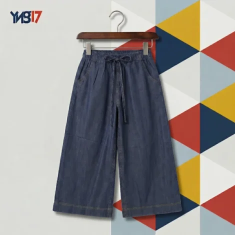 Girls Dark Mini Culottes