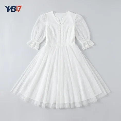 Royal White Formal Tulle Dress