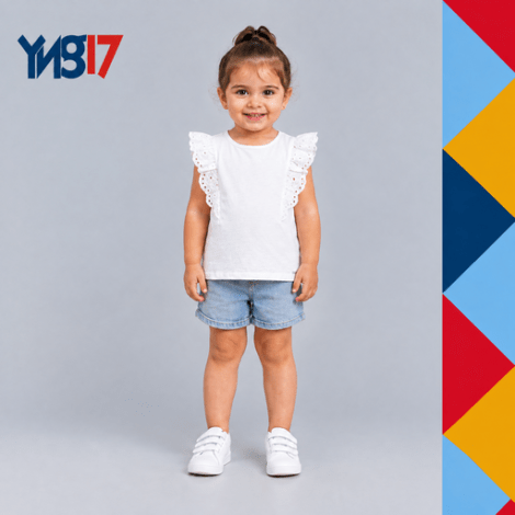 Embroidered Sleeveless T-Shirt